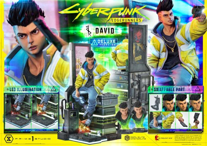 Cyberpunk: Edgerunners Real Elite Masterline Series Statue 1/4 David Bonus Version 58 cm – Bild 13