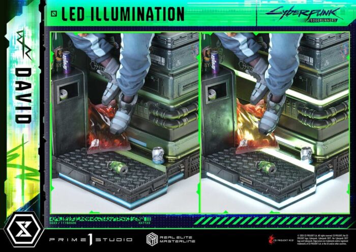 Cyberpunk: Edgerunners Real Elite Masterline Series Statue 1/4 David Deluxe Bonus Version 58 cm – Bild 20
