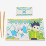 Hunter x Hunter Keramik Sushi Set mit Essstäbchen Gon & Killua