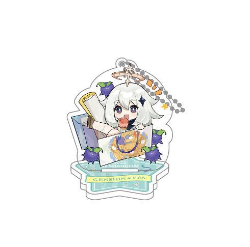 x_mhy53561.jpg Genshin Impact Genshin Fes 2021 Acryl Figur mit Schlüsselanhänger Paimon 9 cm – Bild 1