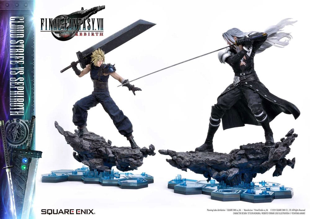 x_sqexff07zz380.jpg Final Fantasy VII Rebirth Masterline Statuen 2er-Pack 1/4 Cloud Strife vs Sephiroth 69 cm – Bild 1