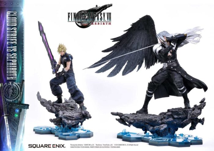 Final Fantasy VII Rebirth Masterline Statuen 2er-Pack 1/4 Cloud Strife vs Sephiroth 69 cm – Bild 5