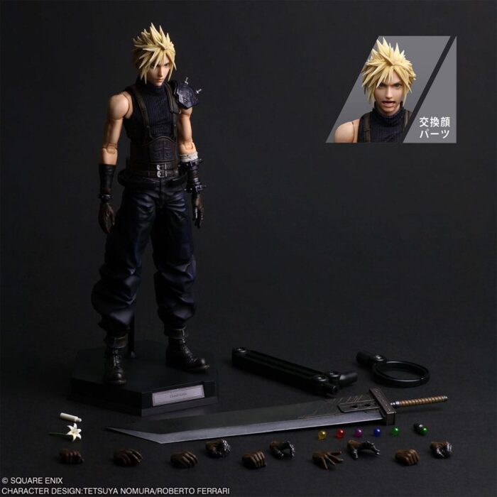 Final Fantasy VII Rebirth Play Arts Shin Actionfigur Cloud Strife 27 cm – Bild 9