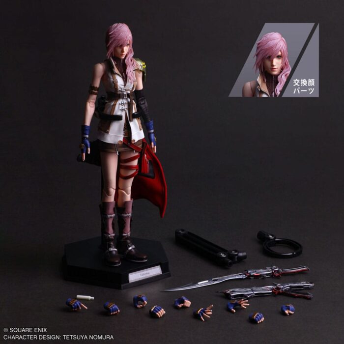 Final Fantasy XIII Play Arts Shin Actionfigur Lightning 26 cm – Bild 3