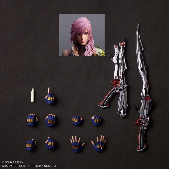 Final Fantasy XIII Play Arts Shin Actionfigur Lightning 26 cm – Bild 4