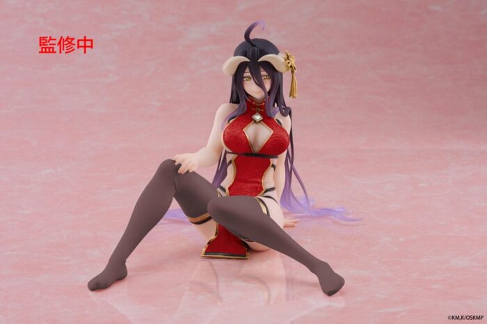 Overlord PVC Statue Desktop Cute Figure Albedo Chinese Dress Ver. Renewal 13 cm – Bild 6