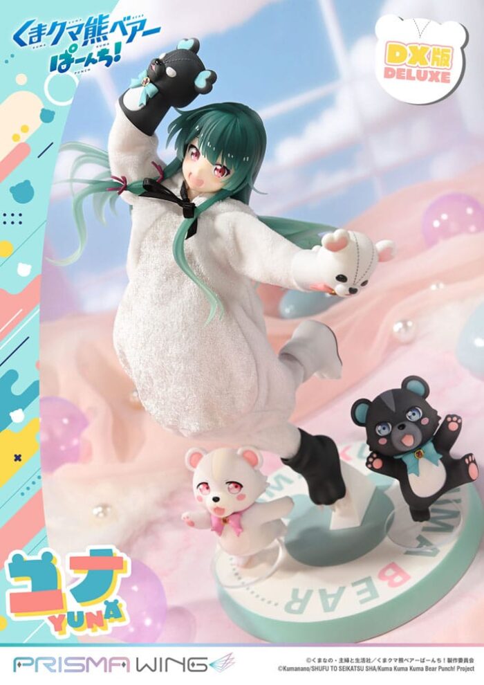 Kuma Kuma Kuma Bear Punch! Prisma Wing PVC Statue 1/7 Yuna Deluxe Version 28 cm – Bild 4