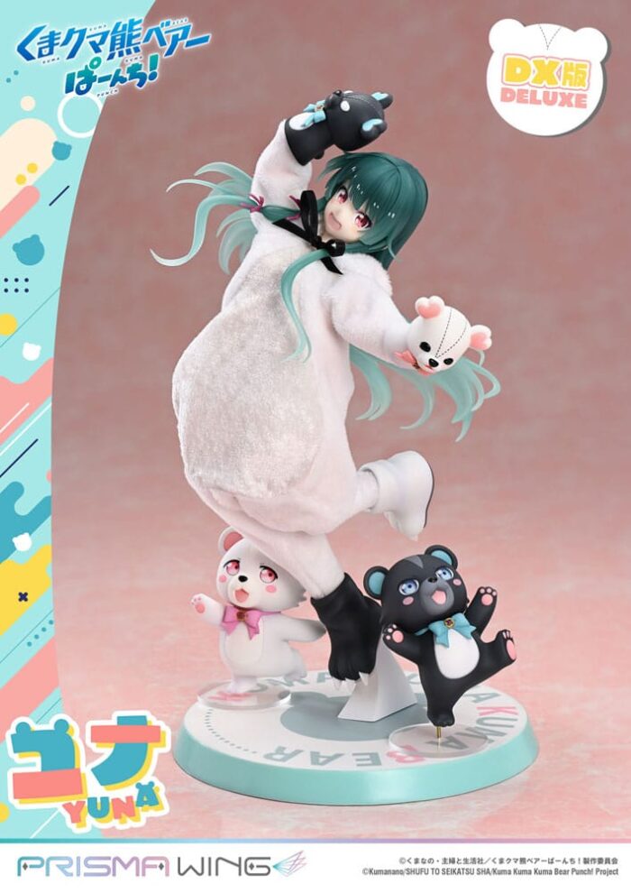 Kuma Kuma Kuma Bear Punch! Prisma Wing PVC Statue 1/7 Yuna Deluxe Version 28 cm – Bild 9