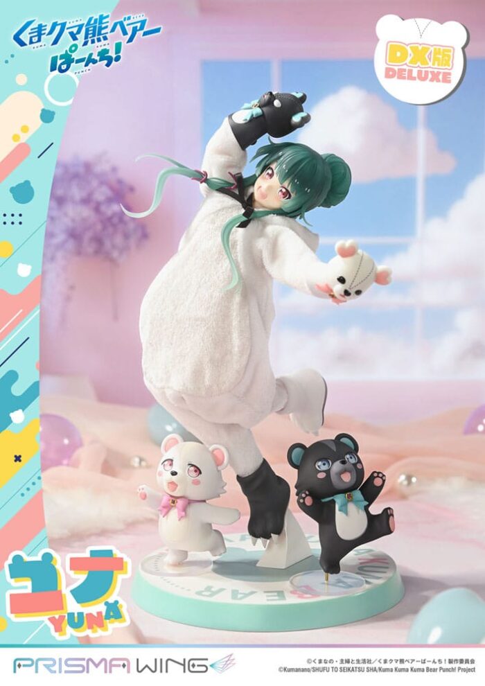 Kuma Kuma Kuma Bear Punch! Prisma Wing PVC Statue 1/7 Yuna Deluxe Version 28 cm – Bild 17