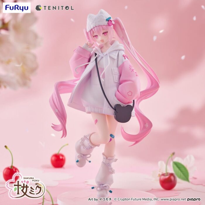 Hatsune Miku Tenitol PVC Statue Sakura Miku Cool style [petit] 19 cm – Bild 2