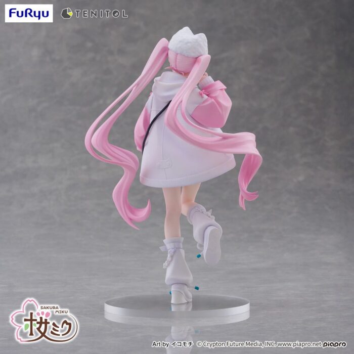 Hatsune Miku Tenitol PVC Statue Sakura Miku Cool style [petit] 19 cm – Bild 3