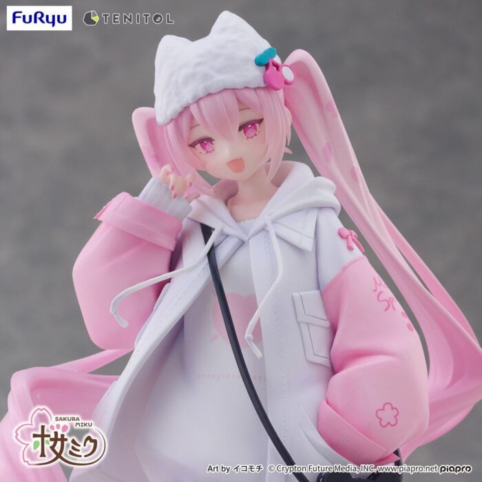 Hatsune Miku Tenitol PVC Statue Sakura Miku Cool style [petit] 19 cm – Bild 5
