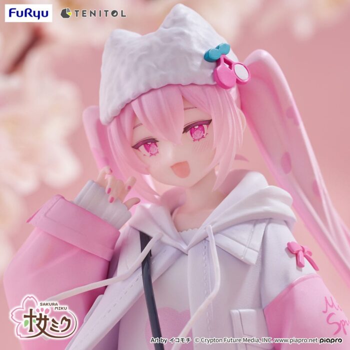 Hatsune Miku Tenitol PVC Statue Sakura Miku Cool style [petit] 19 cm – Bild 7