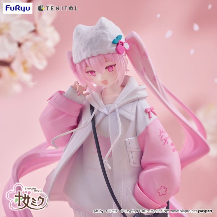 Hatsune Miku Tenitol PVC Statue Sakura Miku Cool style [petit] 19 cm – Bild 10
