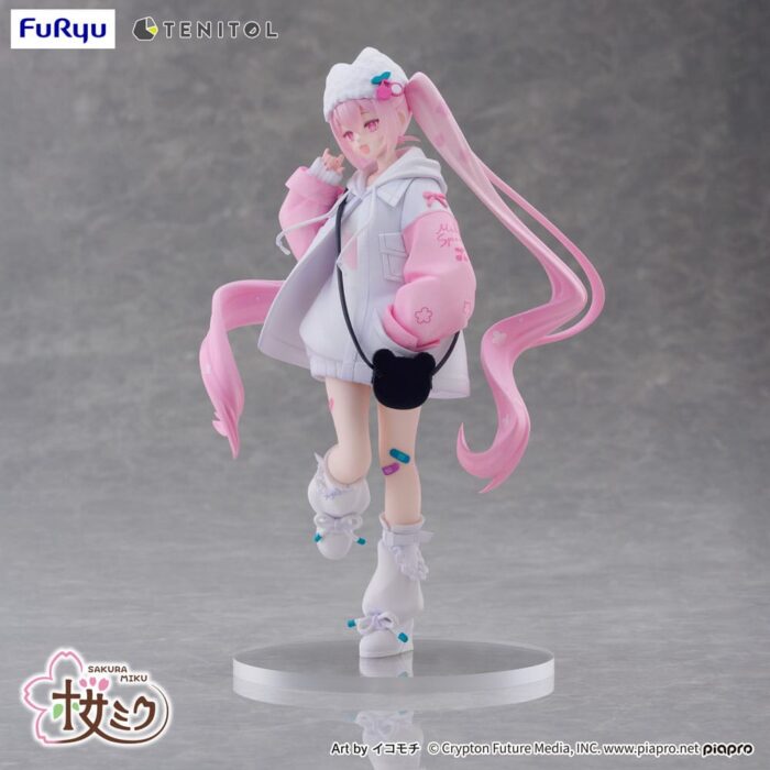 Hatsune Miku Tenitol PVC Statue Sakura Miku Cool style [petit] 19 cm – Bild 11