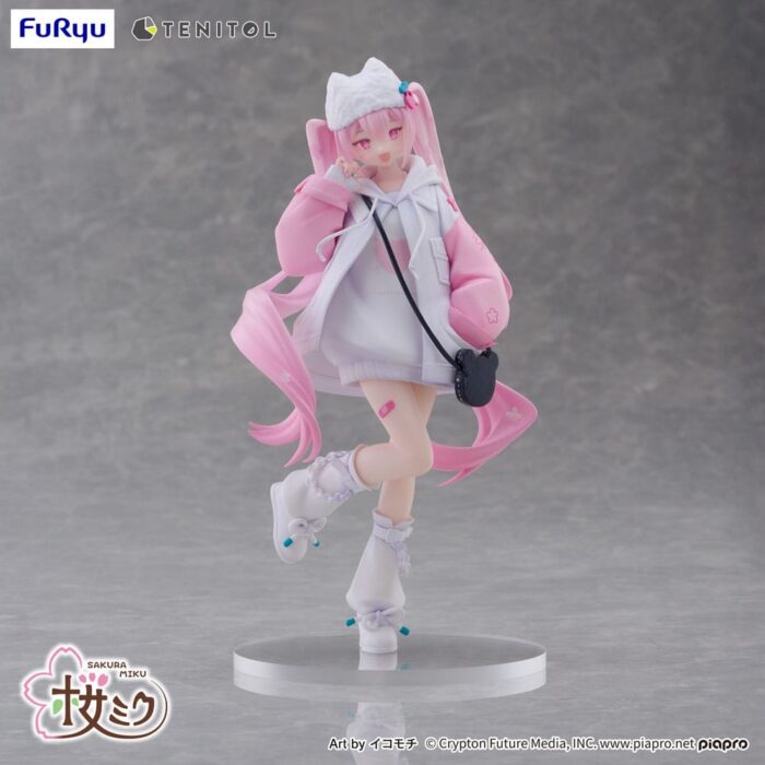 Hatsune Miku Tenitol PVC Statue Sakura Miku Cool style [petit] 19 cm – Bild 12