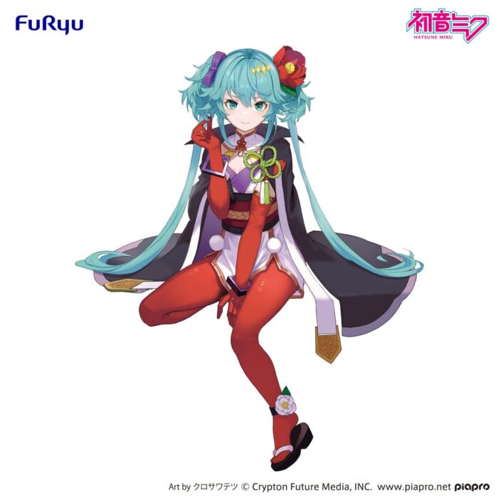 Hatsune Miku Noodle Stopper PVC Statue Flower Fairy Camellia 15 cm – Bild 5