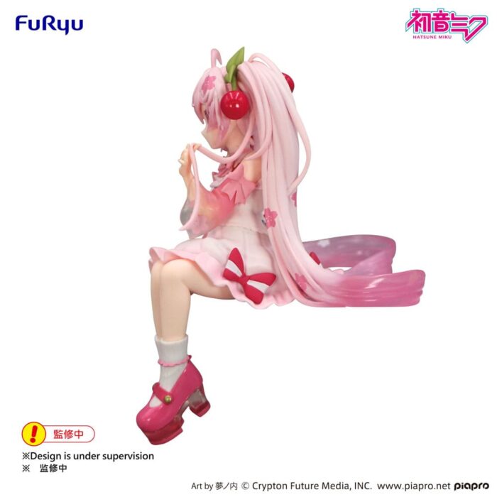 Hatsune Miku Noodle Stopper PVC Statue Sakura Miku 2025 Wink Ver. 14 cm – Bild 3
