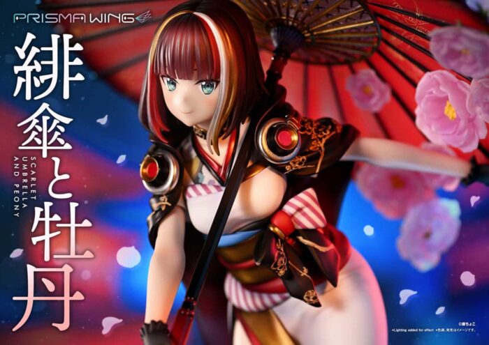 Original Illustration by Fuzichoco Prisma Wing PVC Statue 1/7 Scarlet Umbrella And Peony 28 cm – Bild 11
