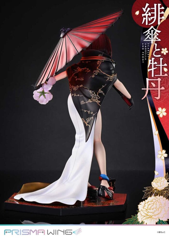 Original Illustration by Fuzichoco Prisma Wing PVC Statue 1/7 Scarlet Umbrella And Peony 28 cm – Bild 16