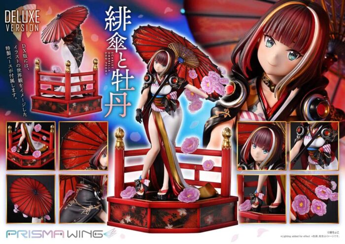 Original Illustration by Fuzichoco Prisma Wing PVC Statue 1/7 Scarlet Umbrella And Peony Deluxe Version 32 cm – Bild 5