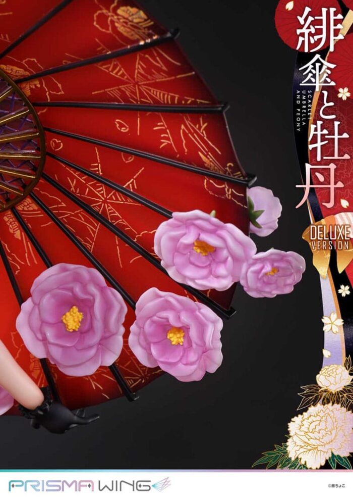 Original Illustration by Fuzichoco Prisma Wing PVC Statue 1/7 Scarlet Umbrella And Peony Deluxe Version 32 cm – Bild 10