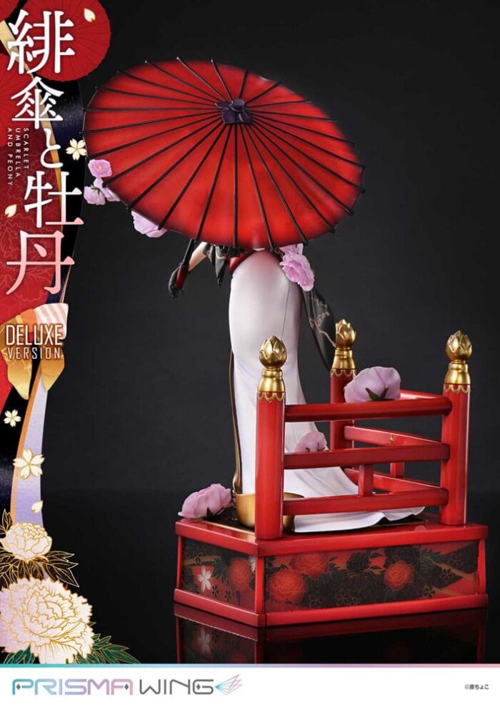Original Illustration by Fuzichoco Prisma Wing PVC Statue 1/7 Scarlet Umbrella And Peony Deluxe Version 32 cm – Bild 12