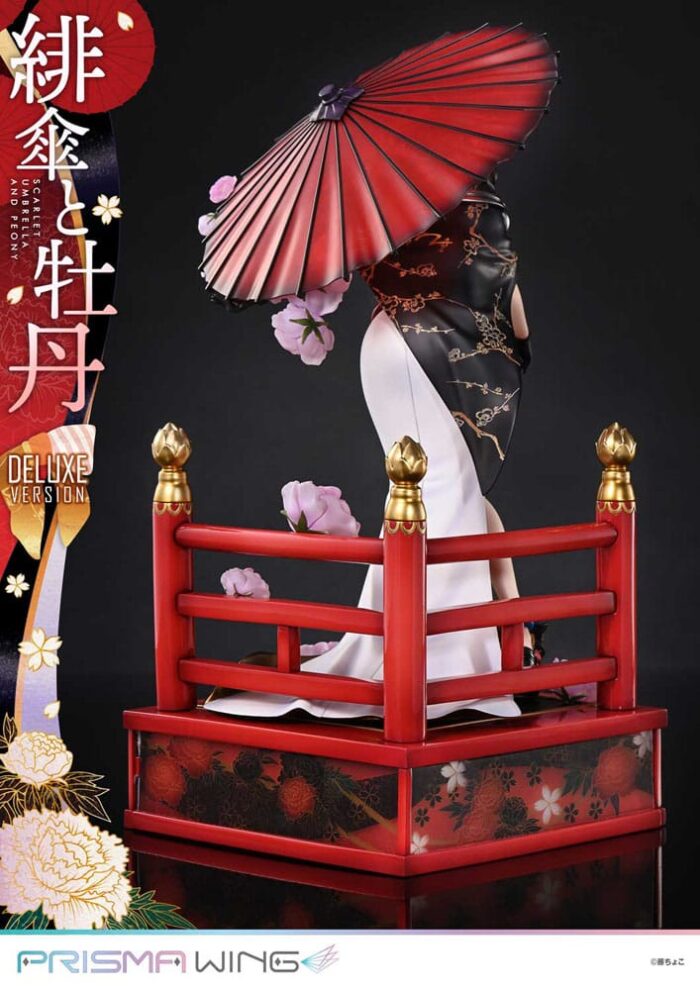 Original Illustration by Fuzichoco Prisma Wing PVC Statue 1/7 Scarlet Umbrella And Peony Deluxe Version 32 cm – Bild 13