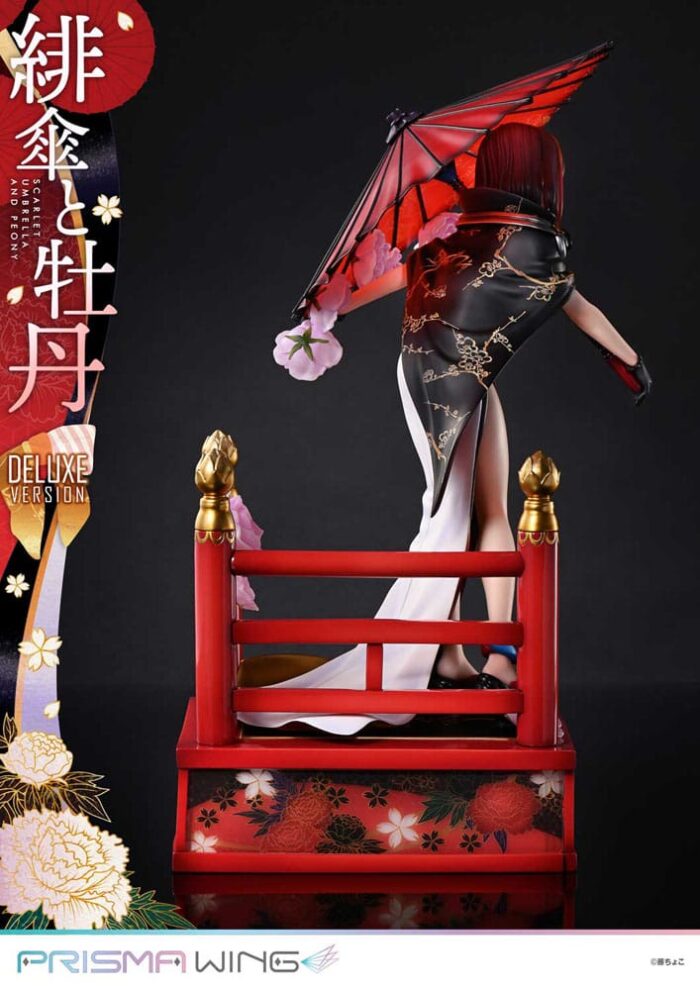 Original Illustration by Fuzichoco Prisma Wing PVC Statue 1/7 Scarlet Umbrella And Peony Deluxe Version 32 cm – Bild 14
