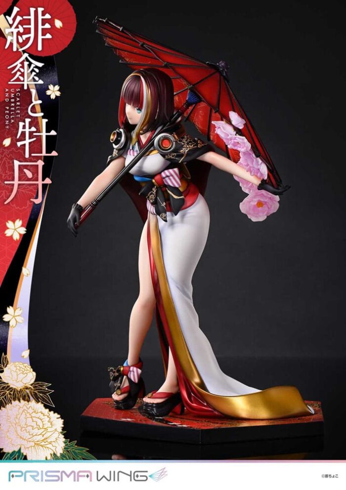 Original Illustration by Fuzichoco Prisma Wing PVC Statue 1/7 Scarlet Umbrella And Peony Deluxe Version 32 cm – Bild 21