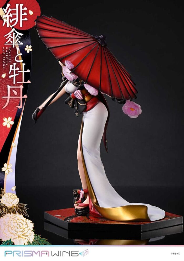 Original Illustration by Fuzichoco Prisma Wing PVC Statue 1/7 Scarlet Umbrella And Peony Deluxe Version 32 cm – Bild 22