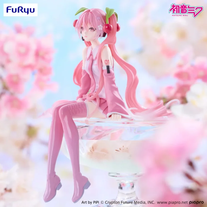 Hatsune Miku Sakura Miku 2026 Smile Noodle Stopper Figure – Bild 3
